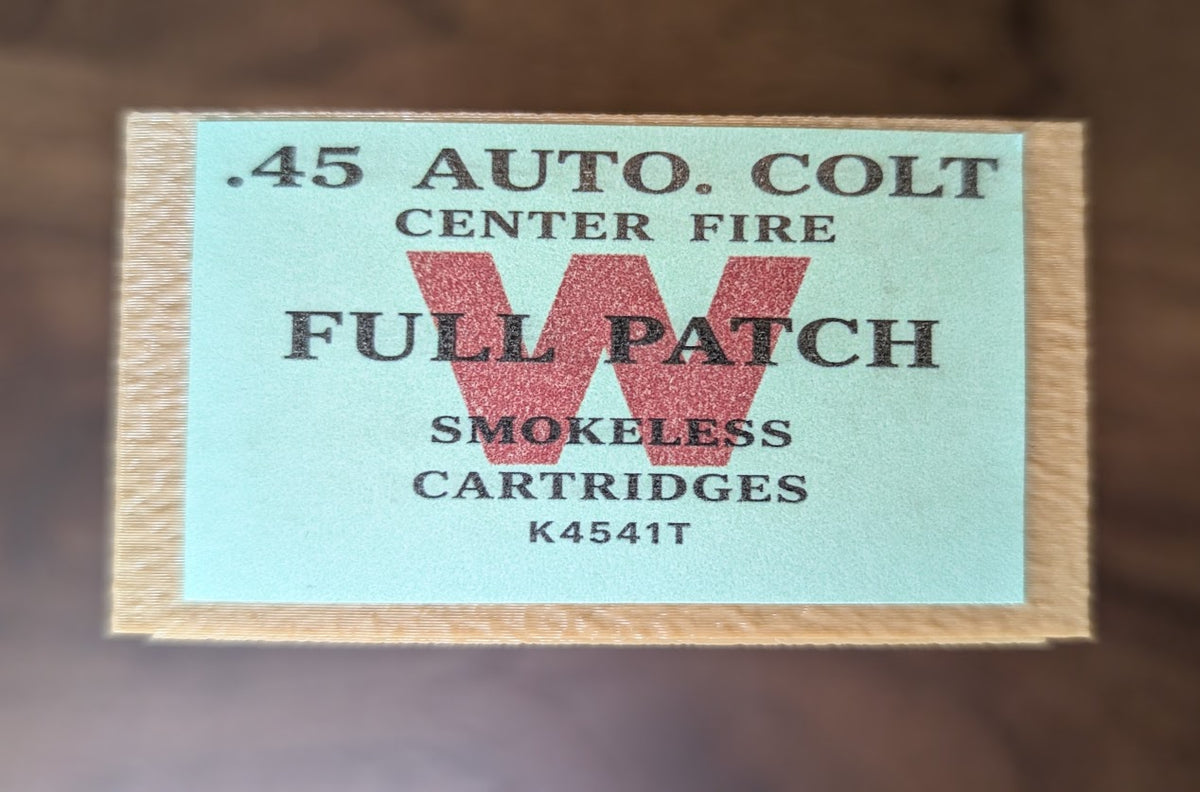 Cartridge Box: All-Plastic Vintage Style .45 ACP, 50-Round