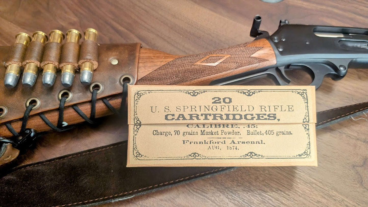 Cartridge Box: .45-70 Springfield Rifle, 20 Round