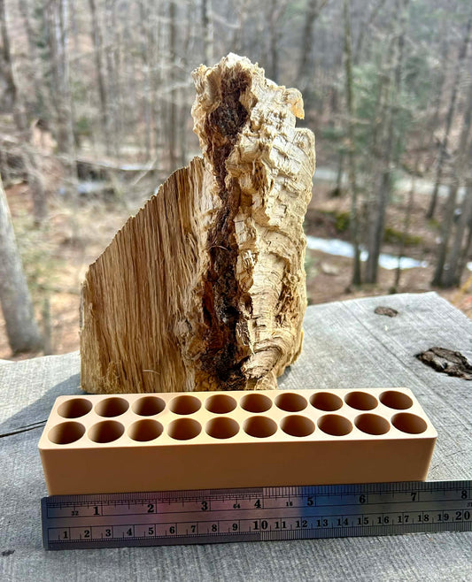 Smith or Sharps Carbine Cartridge Block for Carbine Cartridge Boxes, Holds 20 Rubber/Plastic Smith Tubes, .54 Sharps, .50-70, .50-45 Cartridges (Block Only)