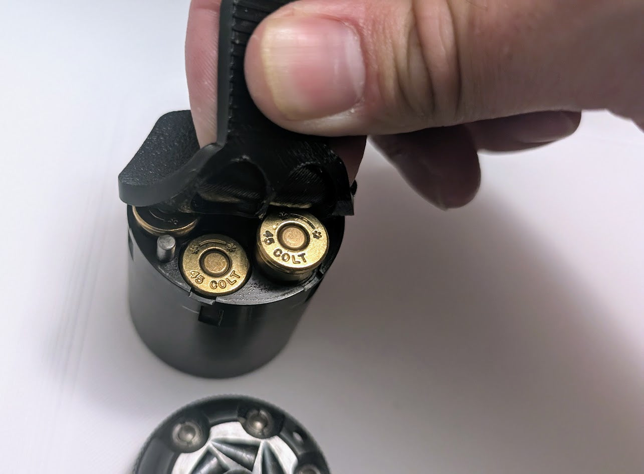 Conversion Speedloader: 6-Shot for .45 LC Remington 1858 Howell Cylinder, Pack of Two