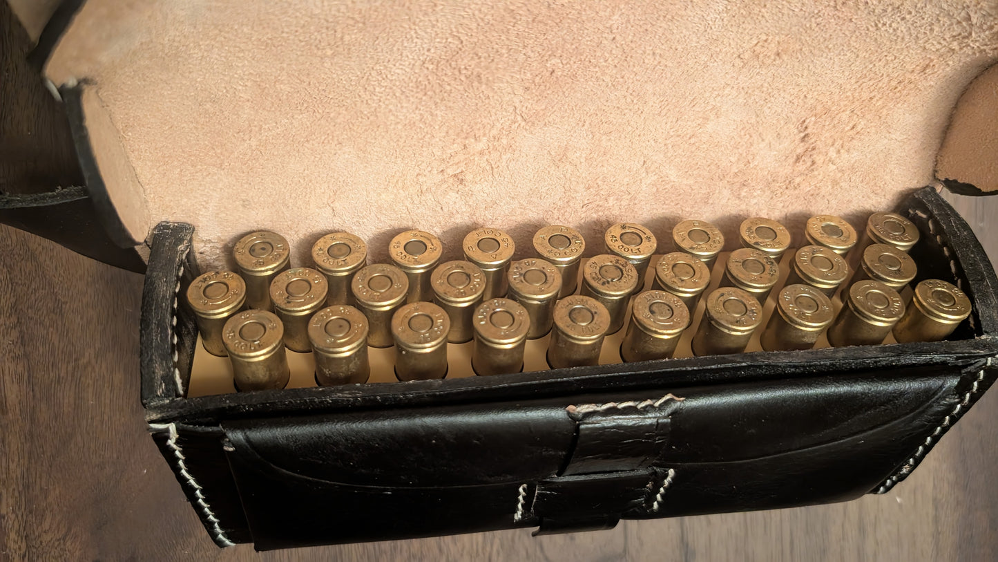 Cartridge Block, 30-round 45 Colt/44-40, for Leather Boxes, Block Only, for Henry, Spencer and similar rifles