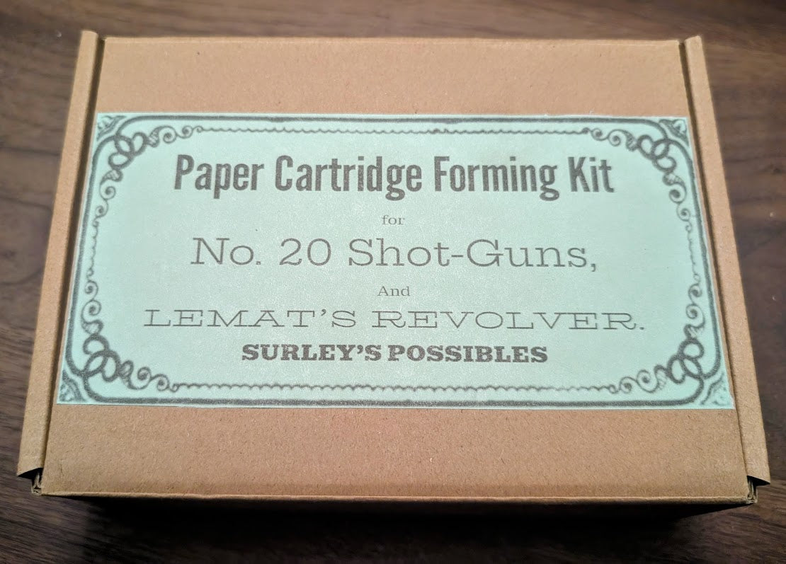 Paper Cartridge Kit: 20 Gauge Buckshot for LeMat, 20 Gauge Muzzleloading Shotguns