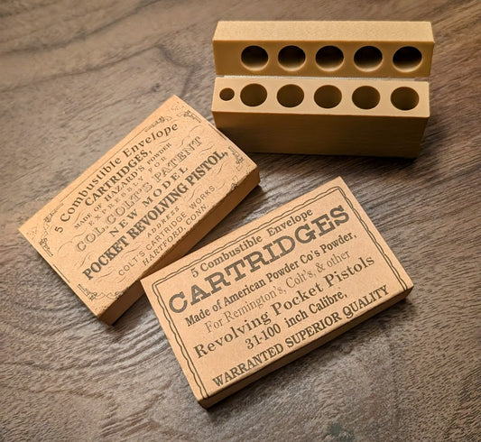 Cartridge Box: .31 Caliber with Cap Storage