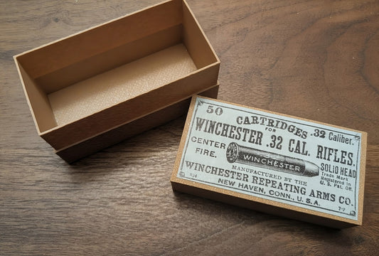 Cartridge Box: All-Plastic .32-20 Winchester (.32 WCF), 50-Round Vintage Style