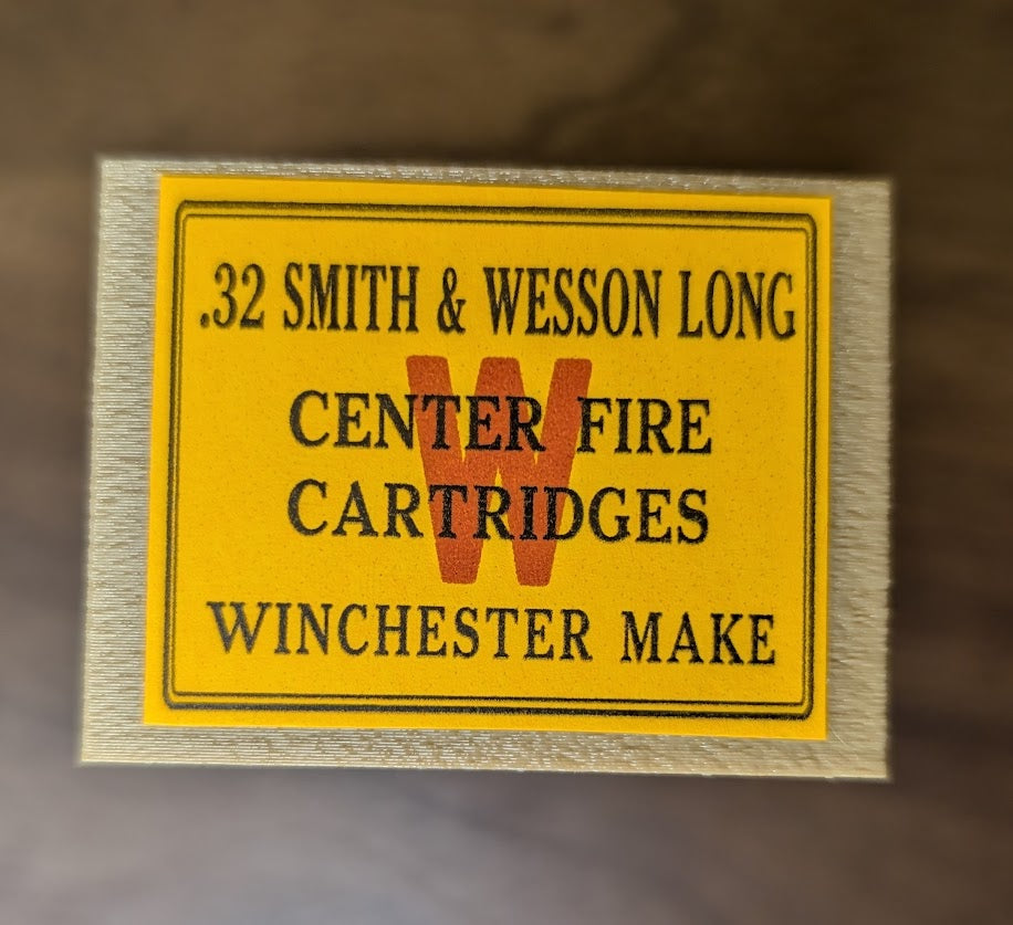 Cartridge Box: All-Plastic Vintage Style .32 S&W Long/Short, 50-Round