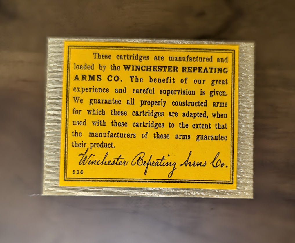 Cartridge Box: All-Plastic Vintage Style .32 S&W Long/Short, 50-Round