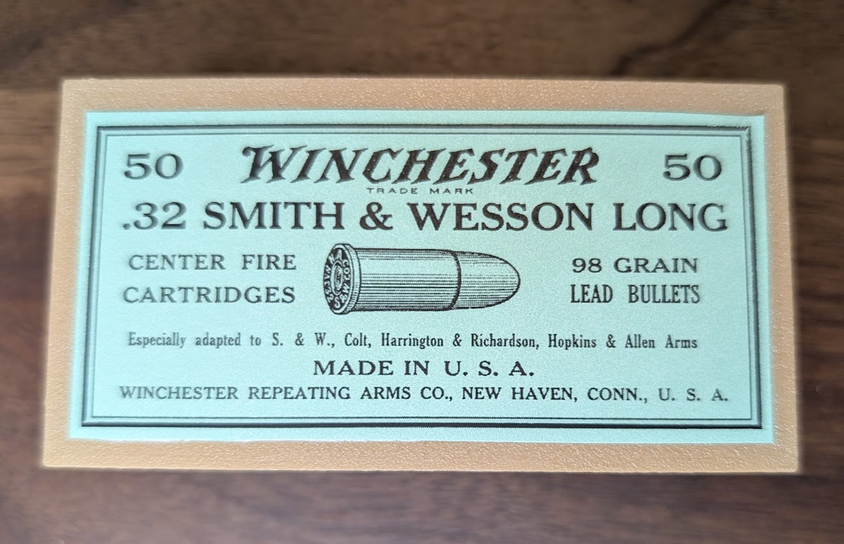 Cartridge Box: All-Plastic Vintage Style .32 S&W Long/Short, 50-Round