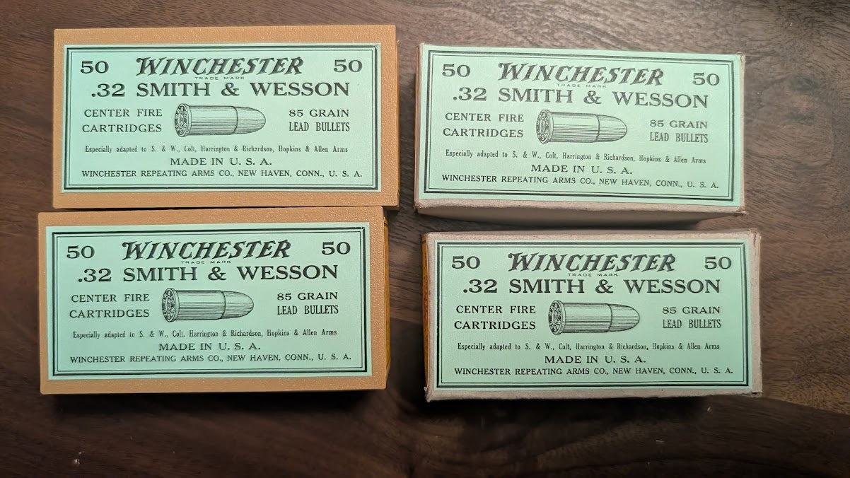 Custom: 2 Each .32 S&W Plastic and Cardboard Boxes