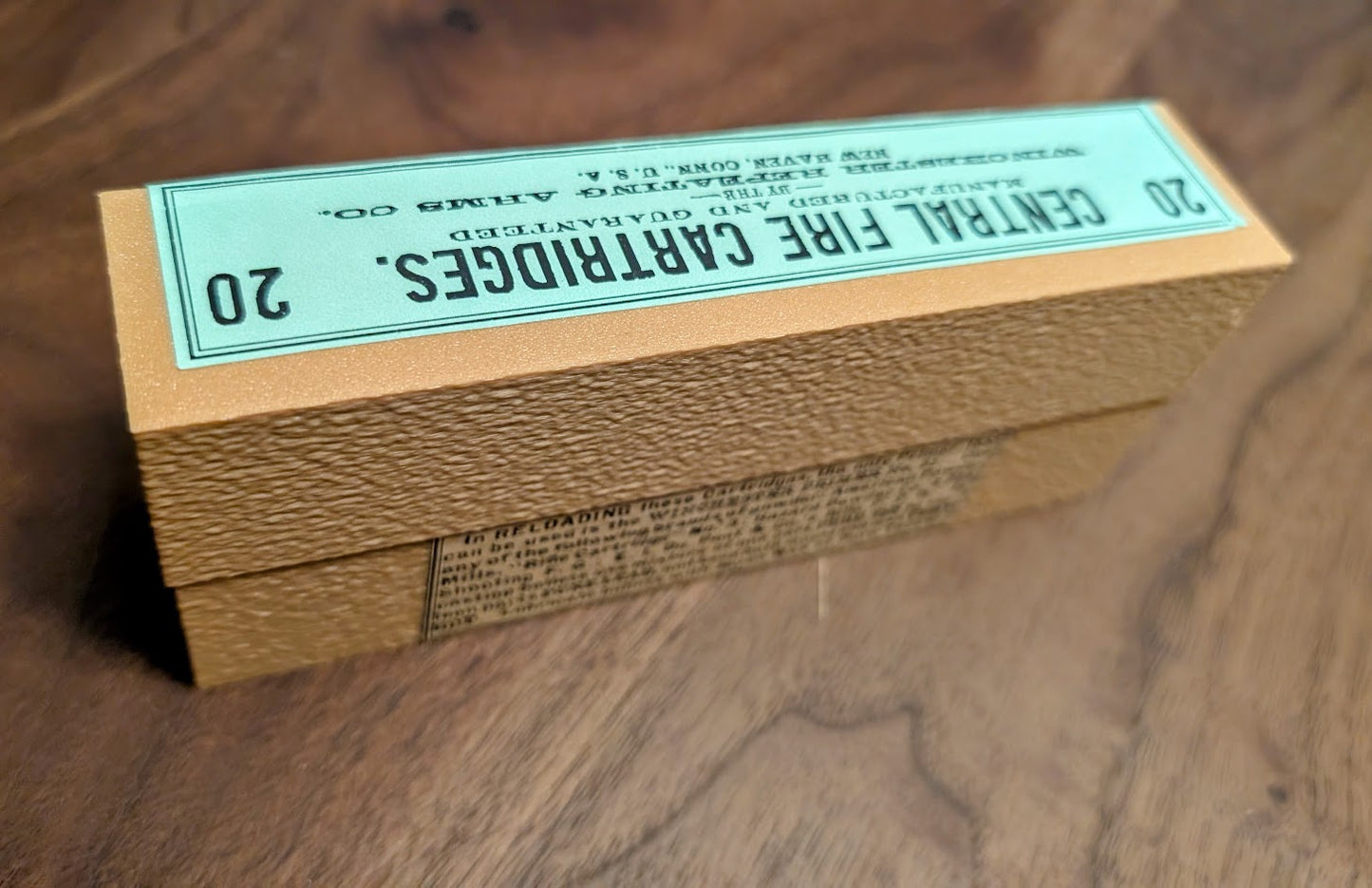 Cartridge Box: All-Plastic .45-60 Winchester Centerfire (WCF) 1876, 20 Round