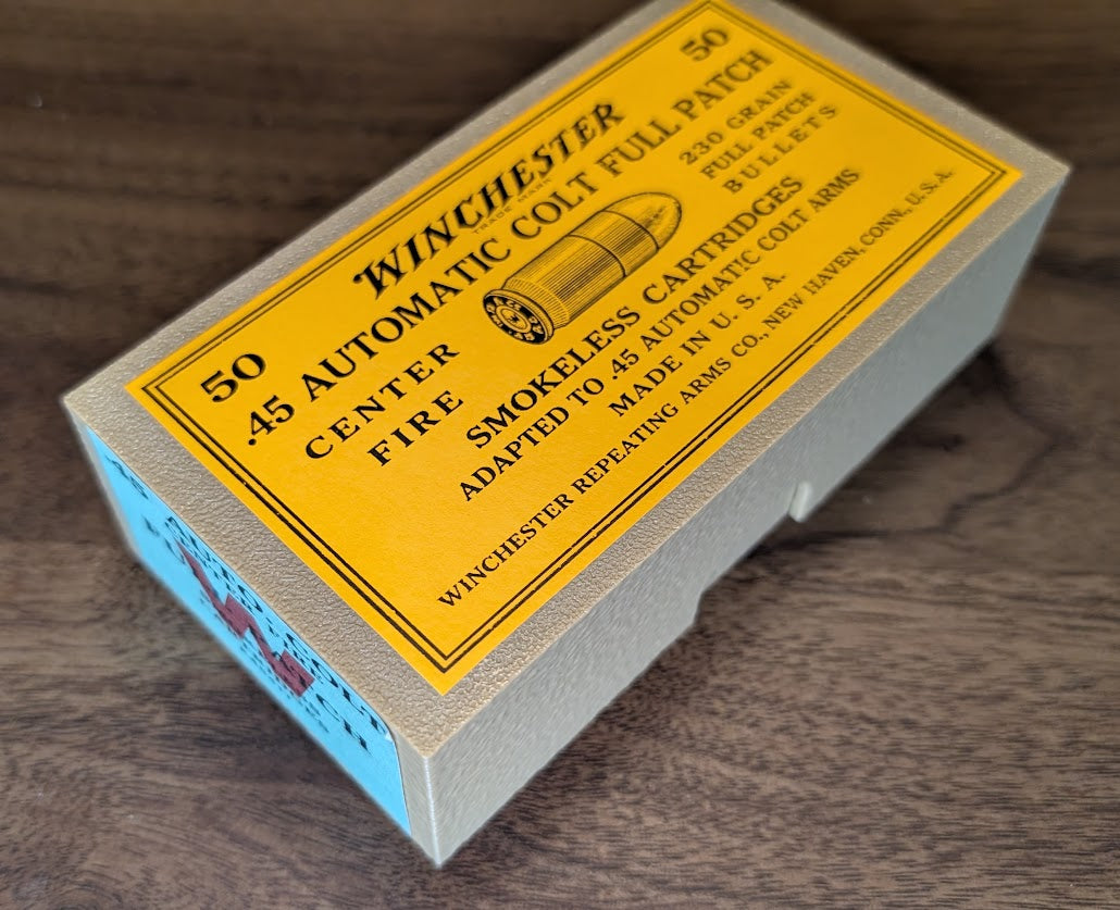 Cartridge Box: All-Plastic Vintage Style .45 ACP, 50-Round