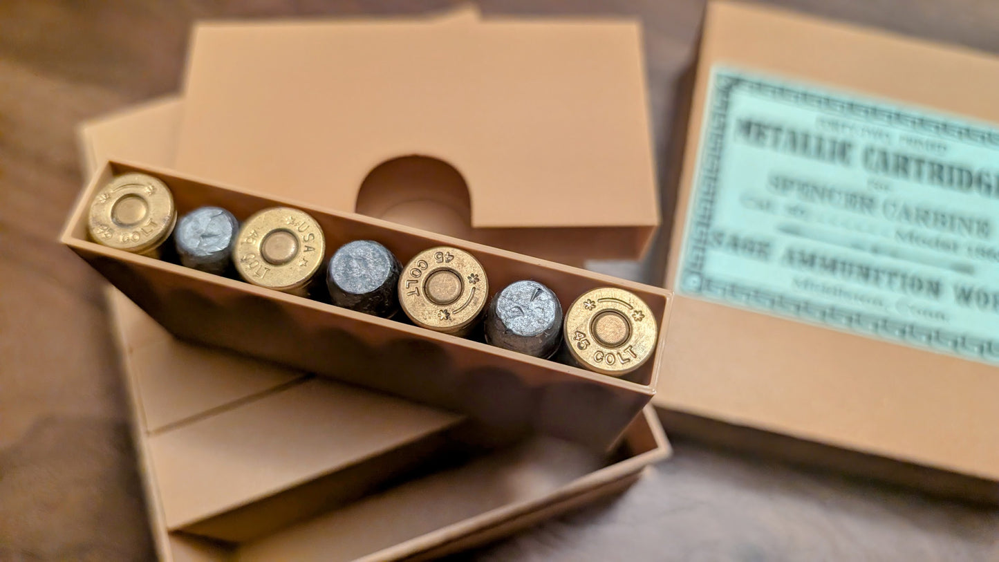 Cartridge Box: All-Plastic Spencer Rifle or Carbine .45 Colt and .44/40, 42-Round with 7-Round Sleeves