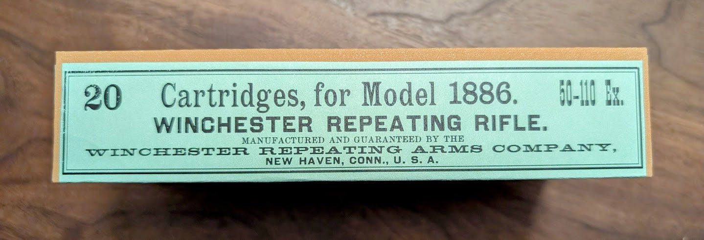 Cartridge Box: All-Plastic 50-110, 20 Round, Also Fits 50-90 Sharps for Single Shot or Model 1886 Lever Actions