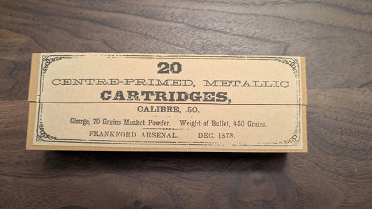 Cartridge Box: All-Plastic .50-70, 20 Round