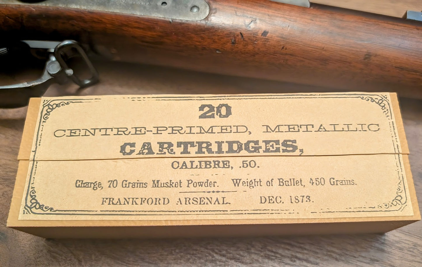 Cartridge Box: All-Plastic .50-70, 20 Round