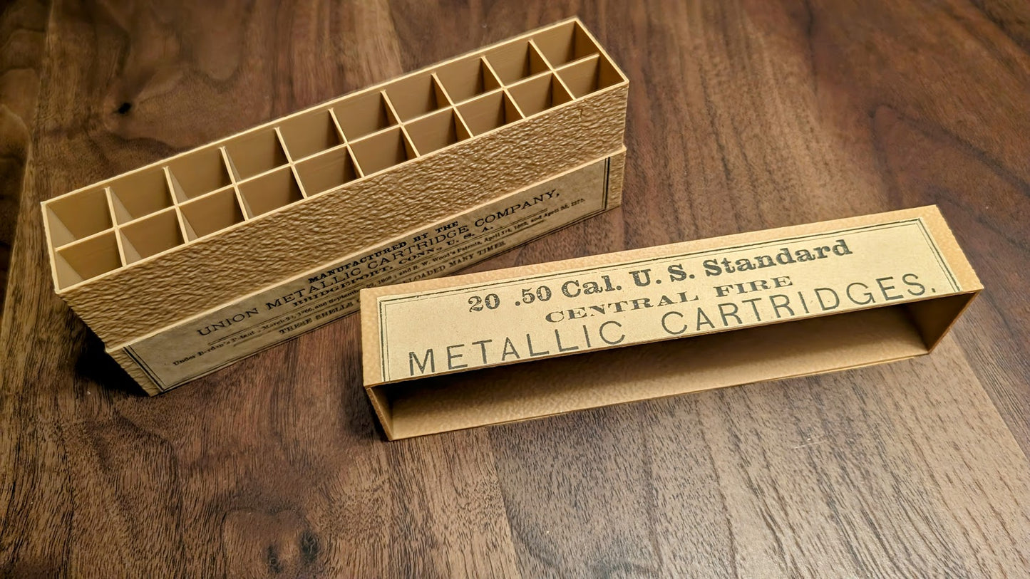 Cartridge Box: All-Plastic .50-70, 20 Round