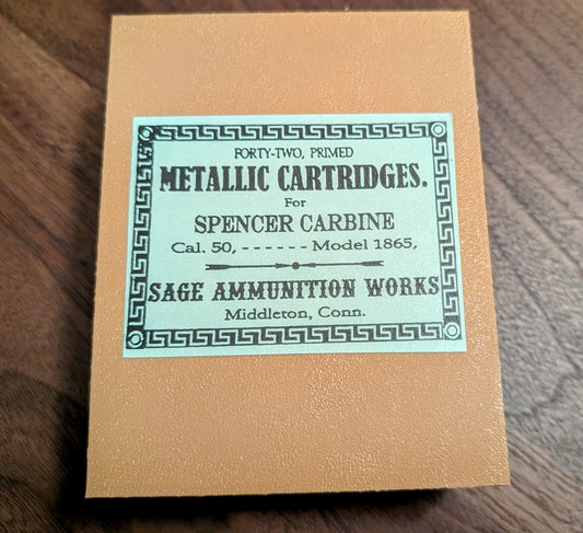 Cartridge Box: All-Plastic Spencer Rifle or Carbine .56-50, 42-Round with 7-Round Sleeves