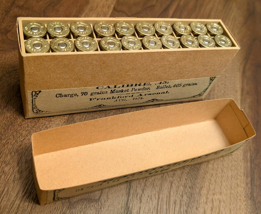 Cartridge Box: .45-70 Springfield Rifle, 20 Round