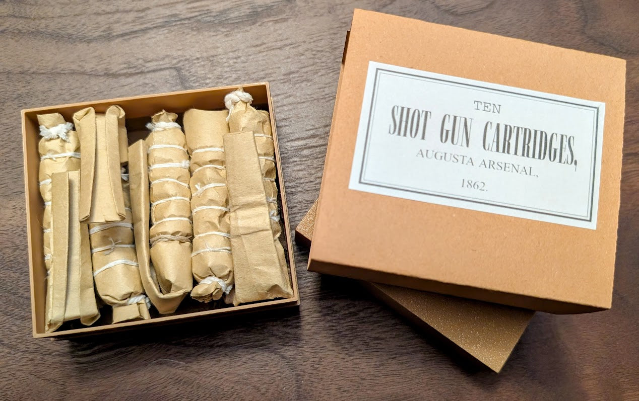 Paper Cartridge Boxes: 20-Gauge, 5/10 Round, for LeMat, Muzzleloading Shotguns