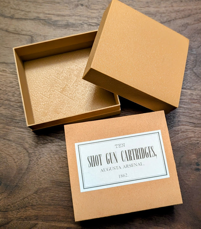 Paper Cartridge Boxes: 20-Gauge, 5/10 Round, for LeMat, Muzzleloading Shotguns