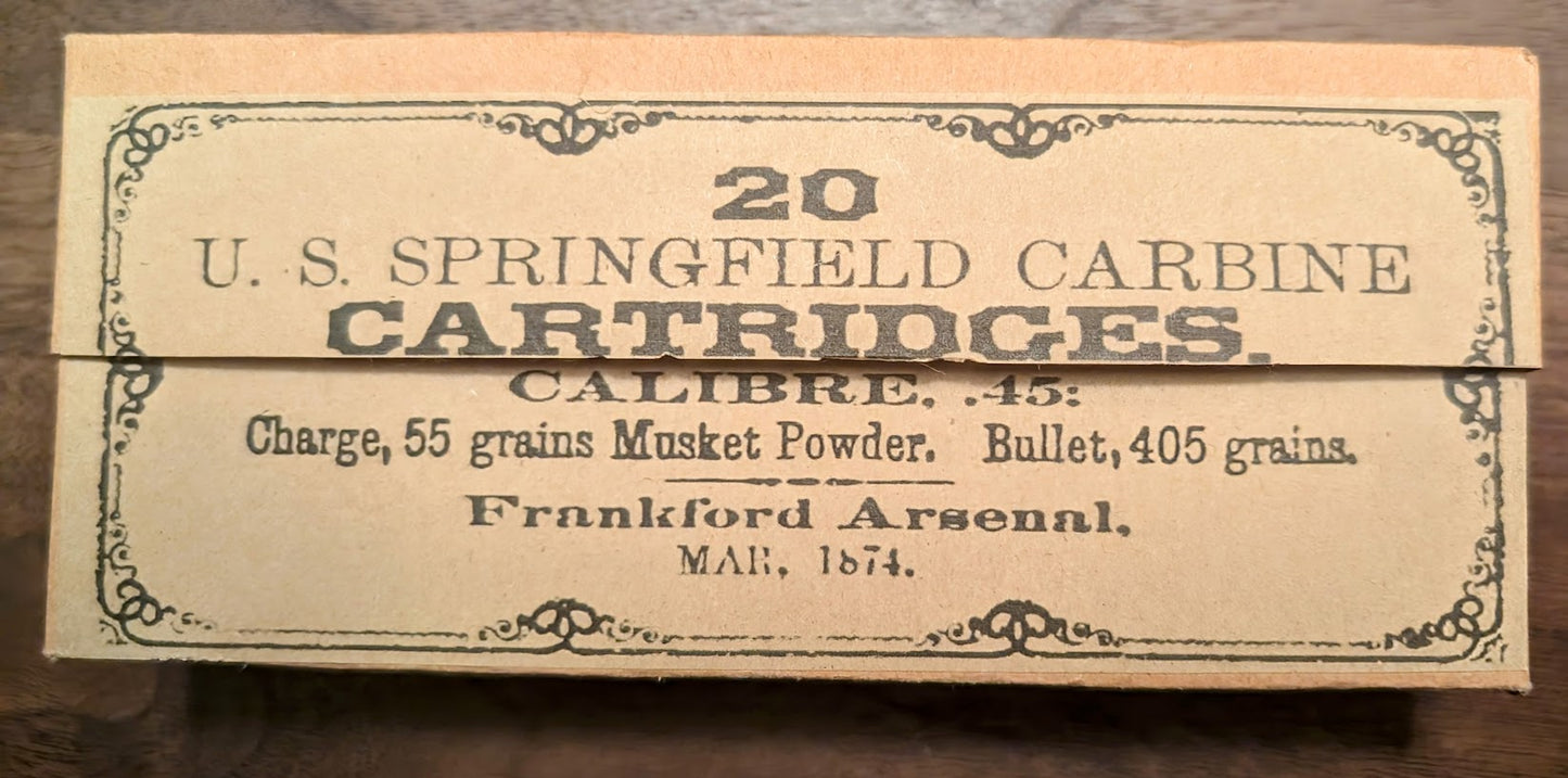 Cartridge Box: .45-70 Springfield Carbine, 20 Round