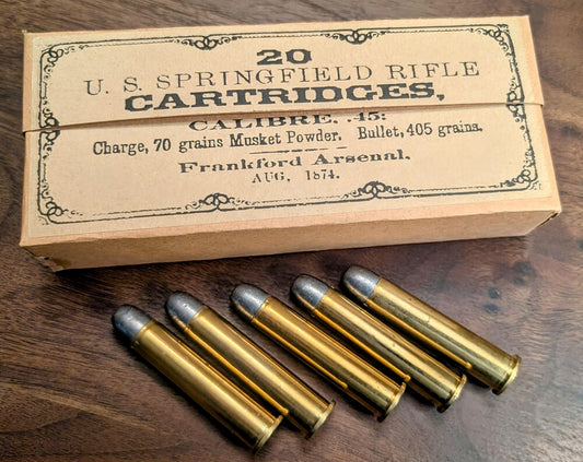 Cartridge Box: .45-70 Springfield Rifle, 20 Round