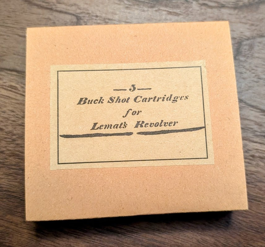 Paper Cartridge Boxes: 20-Gauge, 5/10 Round, for LeMat, Muzzleloading Shotguns