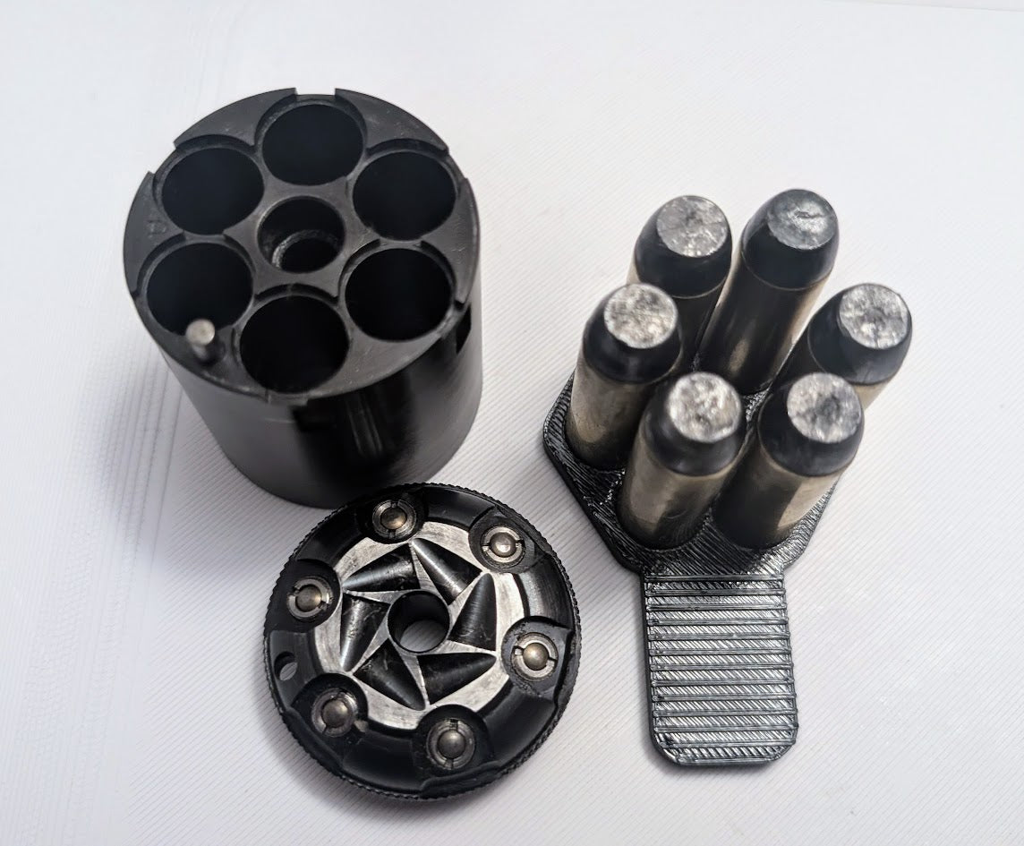 Conversion Speedloader: 6-Shot for .45 LC Remington 1858 Howell Cylinder, Pack of Two