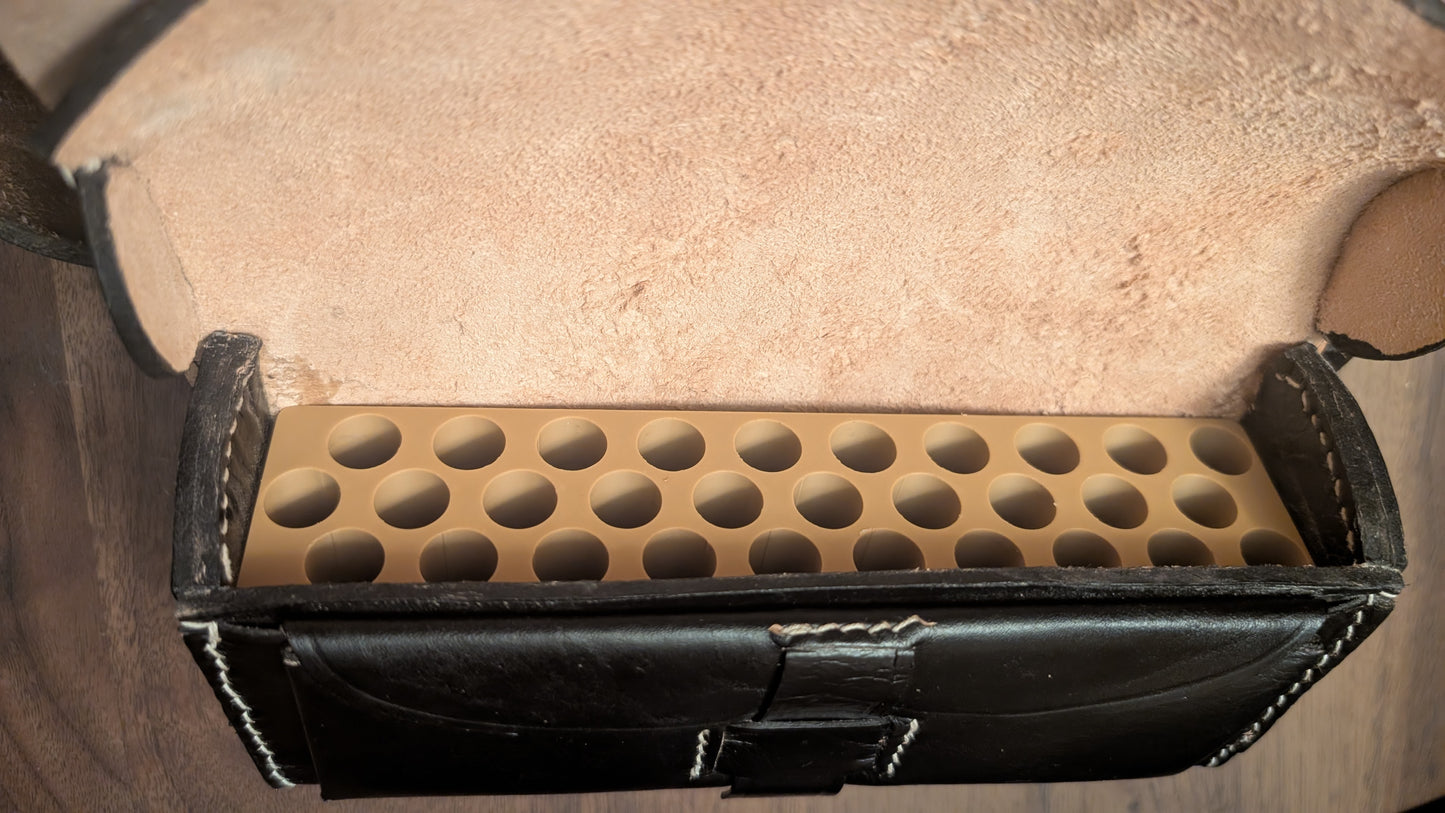 Cartridge Block, 30-round 45 Colt/44-40, for Leather Boxes, Block Only, for Henry, Spencer and similar rifles