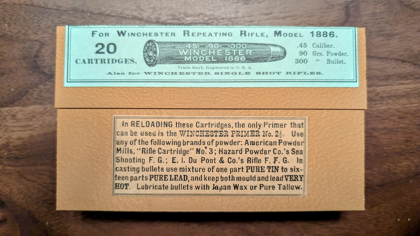Cartridge Box: All-Plastic .45-90 Sharps (WCF), 20 Round