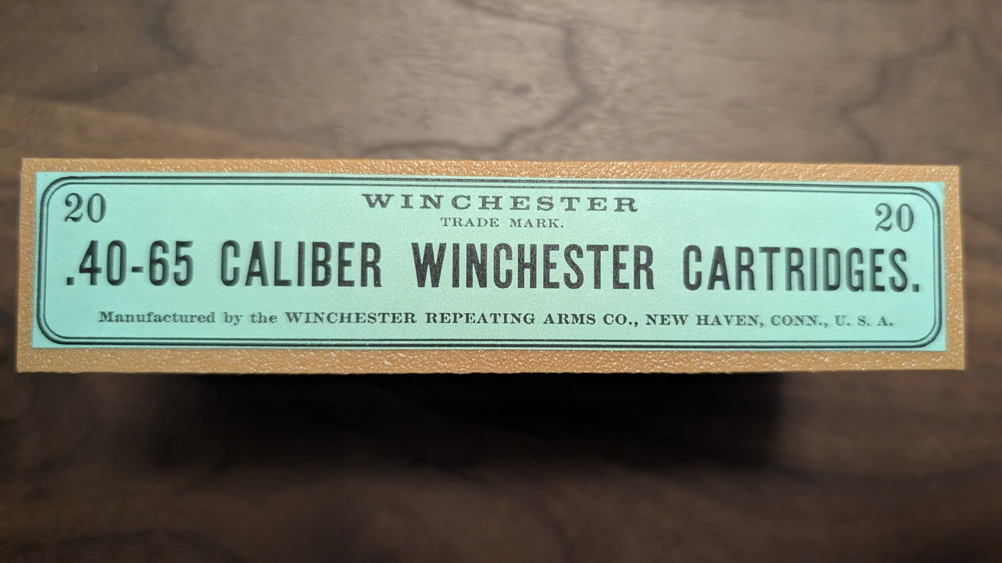 Cartridge Box: All-Plastic .40-65 WCF, 20 Round