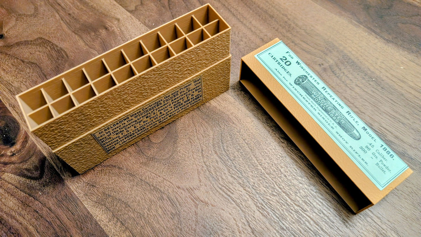 Cartridge Box: All-Plastic .45-90 Sharps (WCF), 20 Round