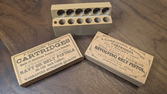 Cartridge Box: .36 Caliber with Cap Storage